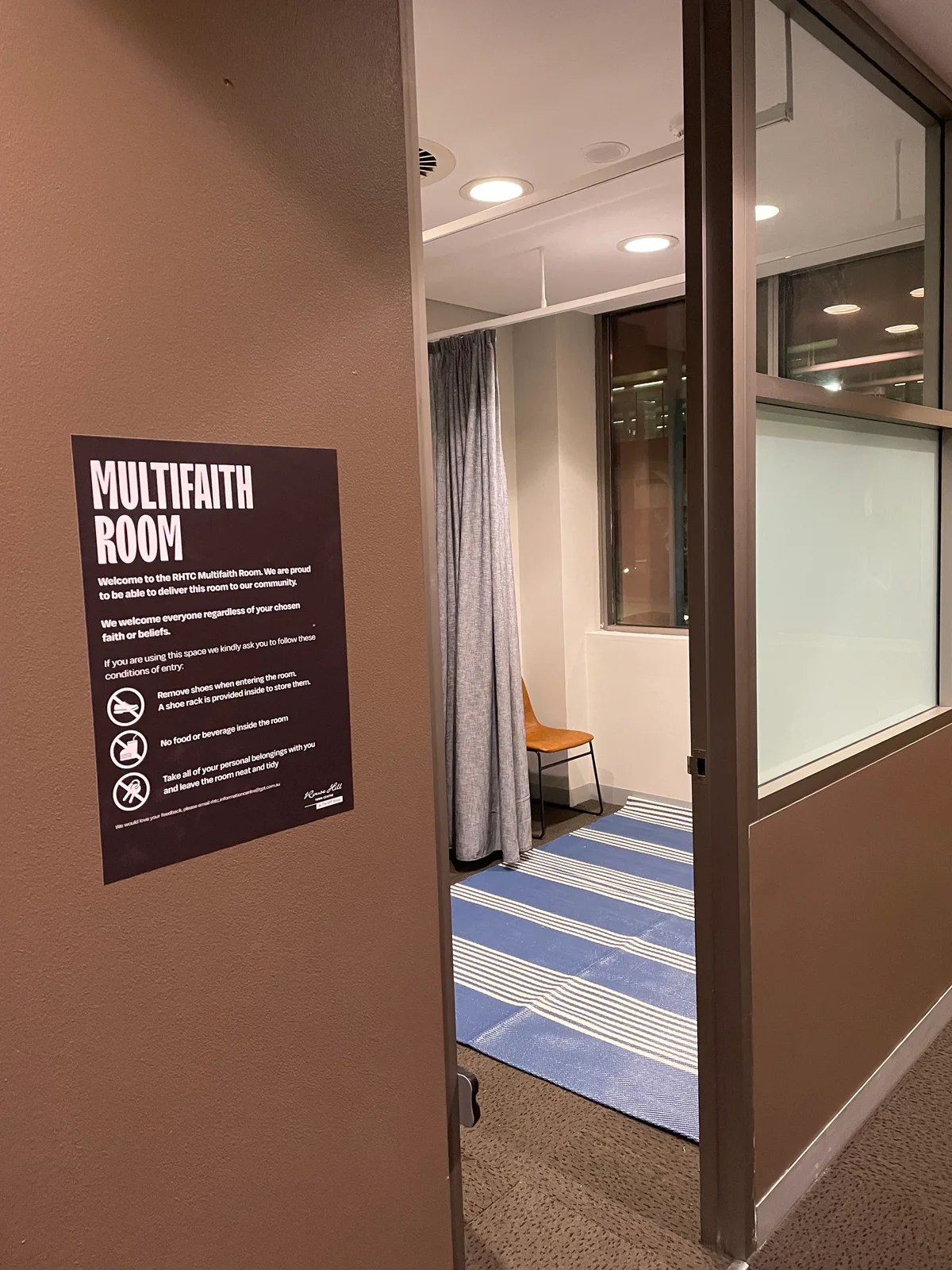 Rouse Hill Town Centre Multifaith Room